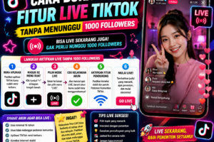 Cara Buka Fitur Live TikTok Tanpa Menunggu 1000 Followers, 100% Berhasil!