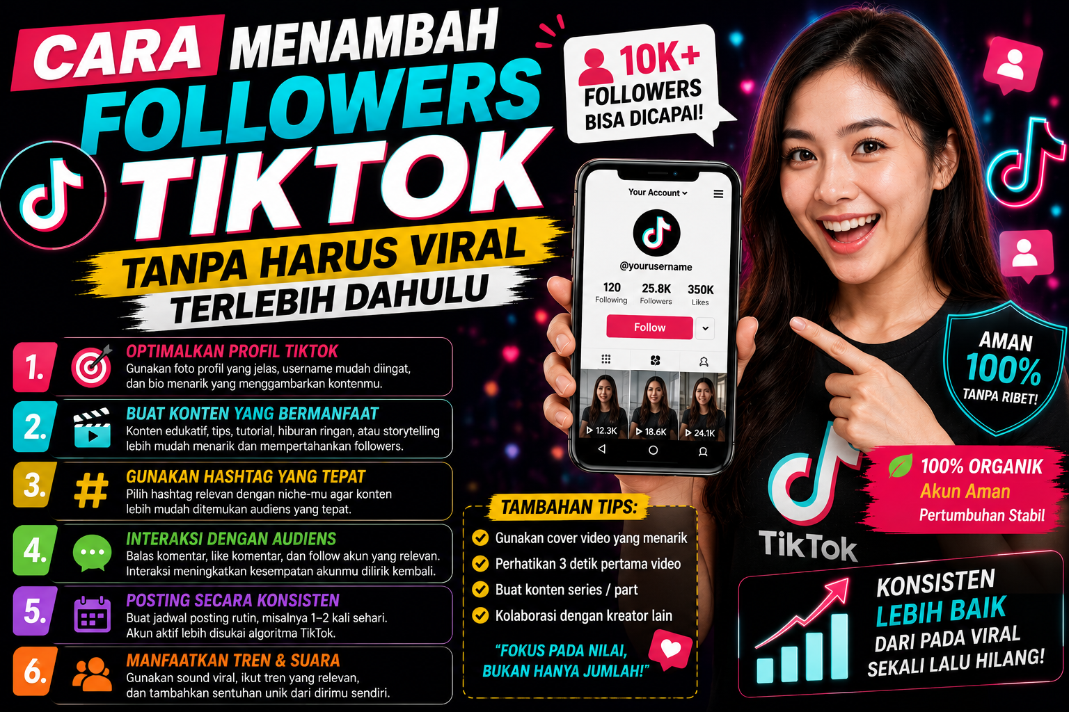 Cara Menambah Followers TikTok Tanpa Harus Viral Terlebih Dahulu