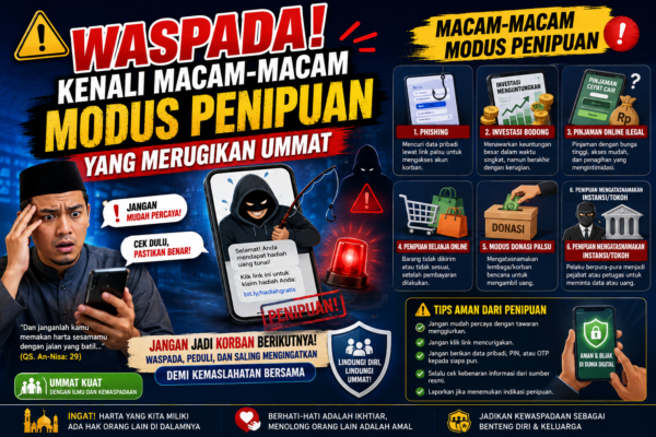 Waspada! Kenali Macam-Macam Modus Penipuan yang Merugikan Ummat